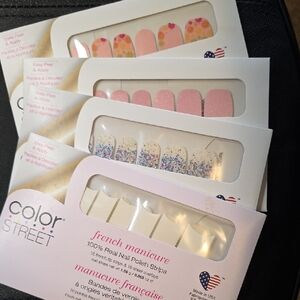Color Street Nail Polish Strips - Pink and White Collection